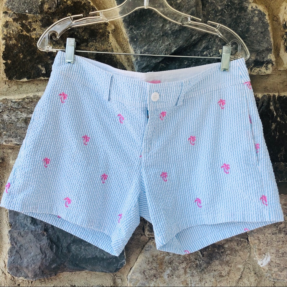 Lilly Pulitzer Seersucker Palm Tree Shorts